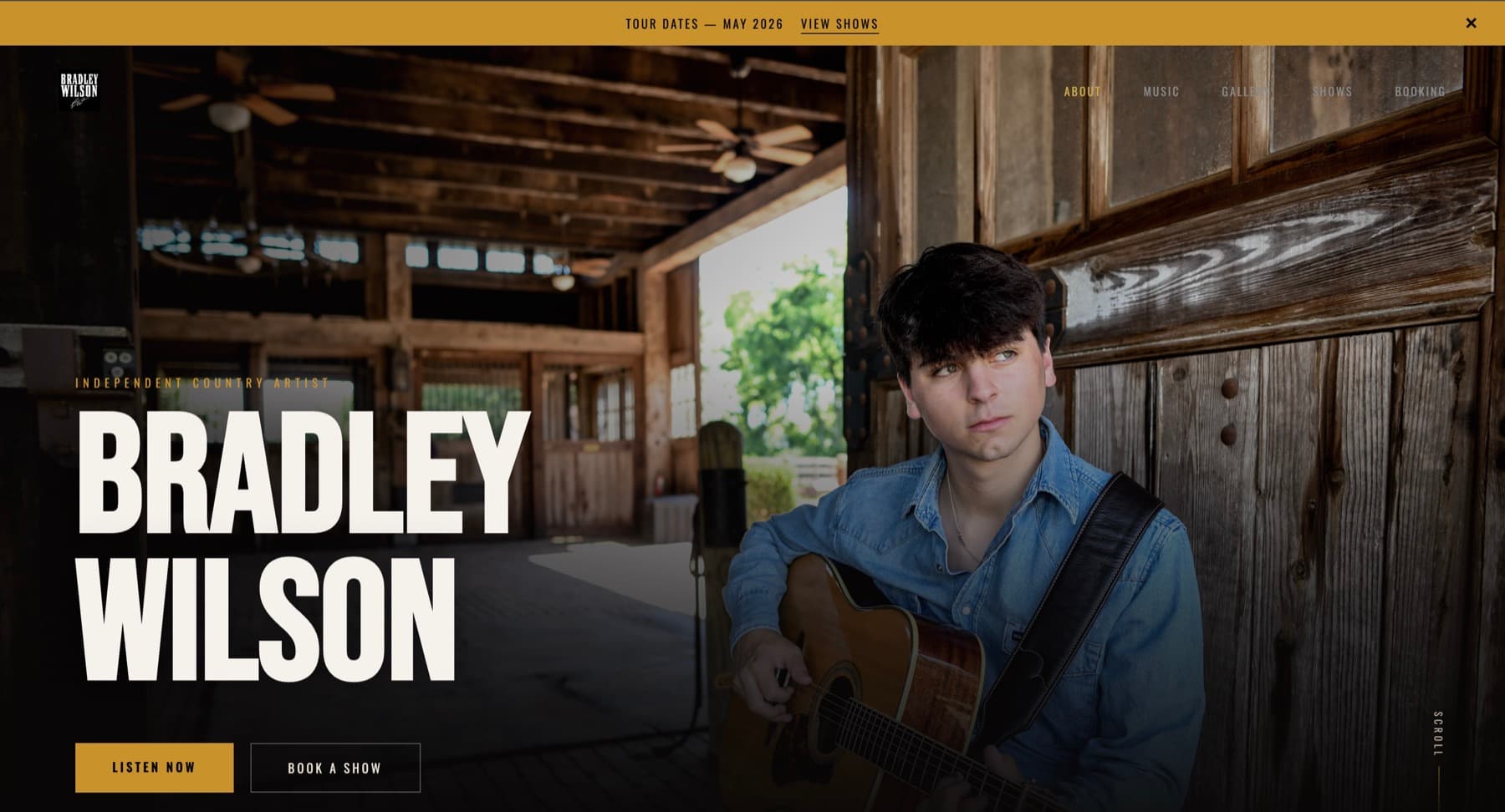 Bradley Wilson — website homepage
