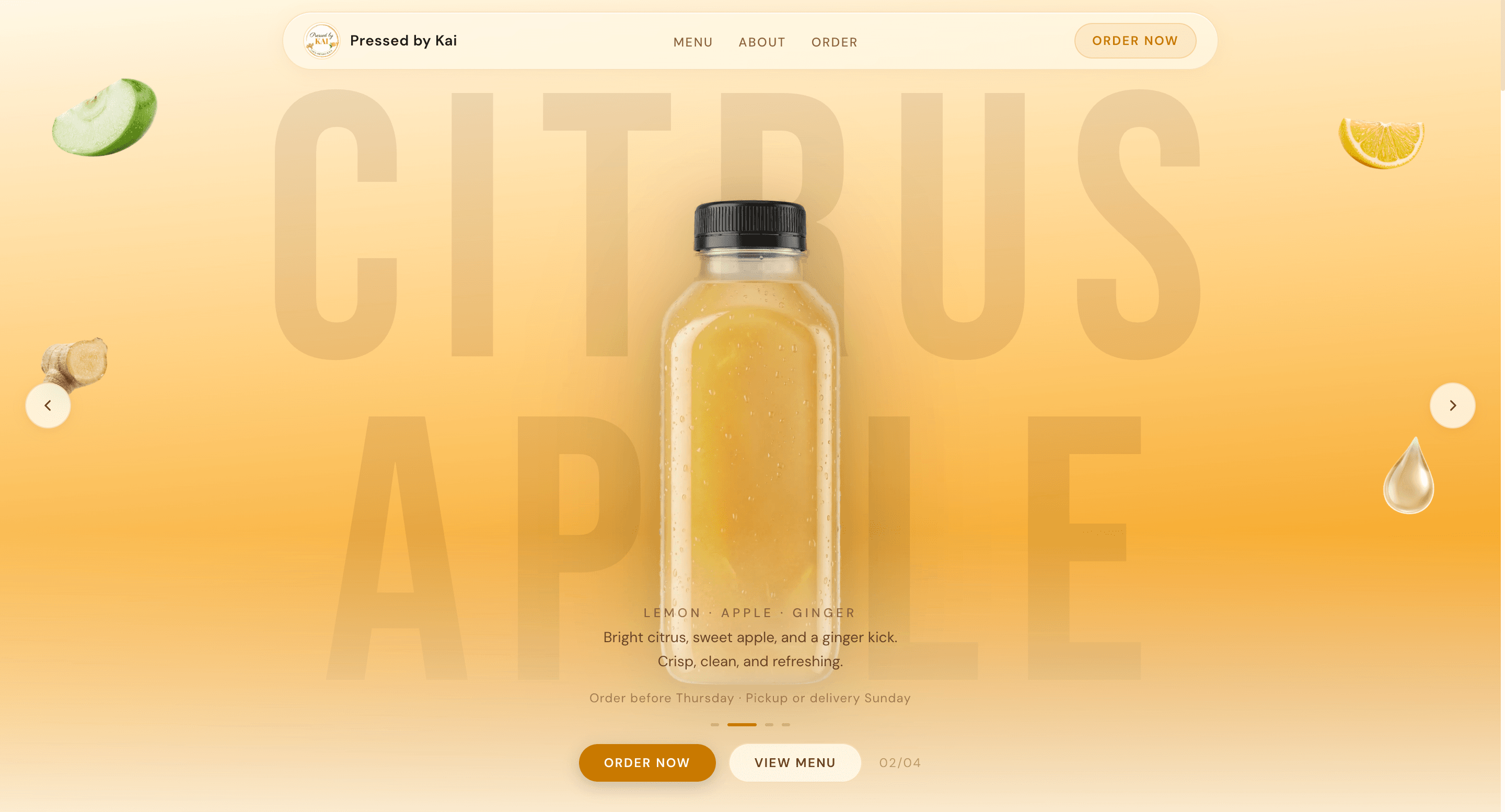 Pressed by Kai — website homepage